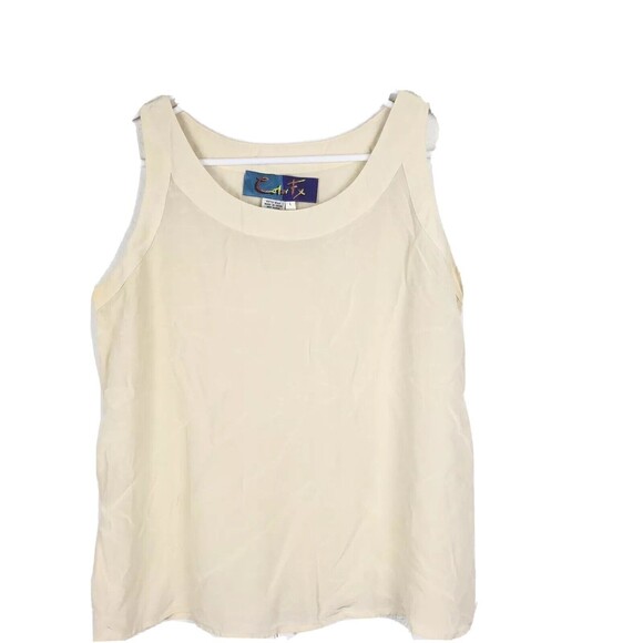 Tops - Color FX Women’s Silk Sleeveless Top Sheer Size L (BE26)